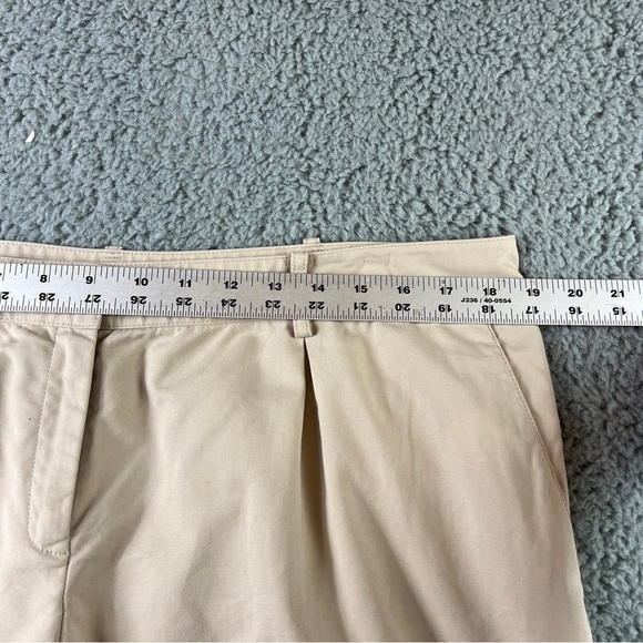 Lafayette 148 Khaki Shorts *FLAWS* Size 14 - Picture 9 of 10